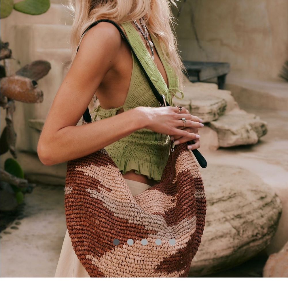 Free people Santorini Straw Tote Bag - Picture 2 of 8